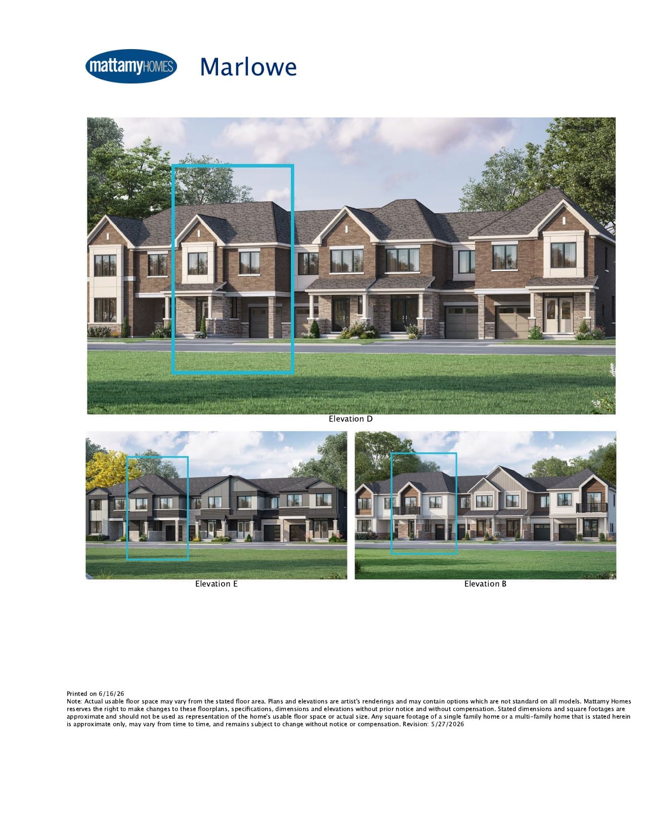 Marlowe Floor Plan at Ashburn Hills Homes - 1814 sq.ft