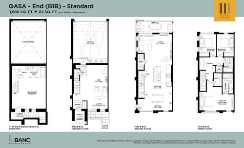 QASA - End (B1B) - Standard floor plan